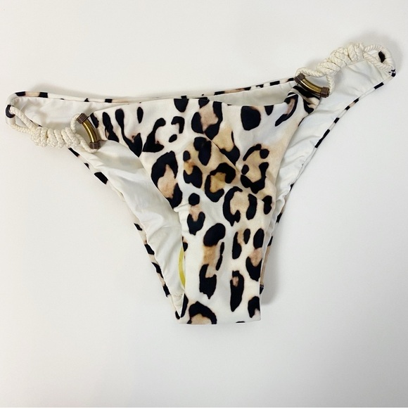 New! Vix Cord Brazilian Leopard Bikini Bottom - Picture 2 of 5